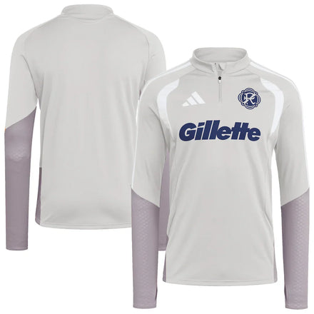 New England Revolution 2026 Tiro Competition Quarter-Zip Training Top - Silver