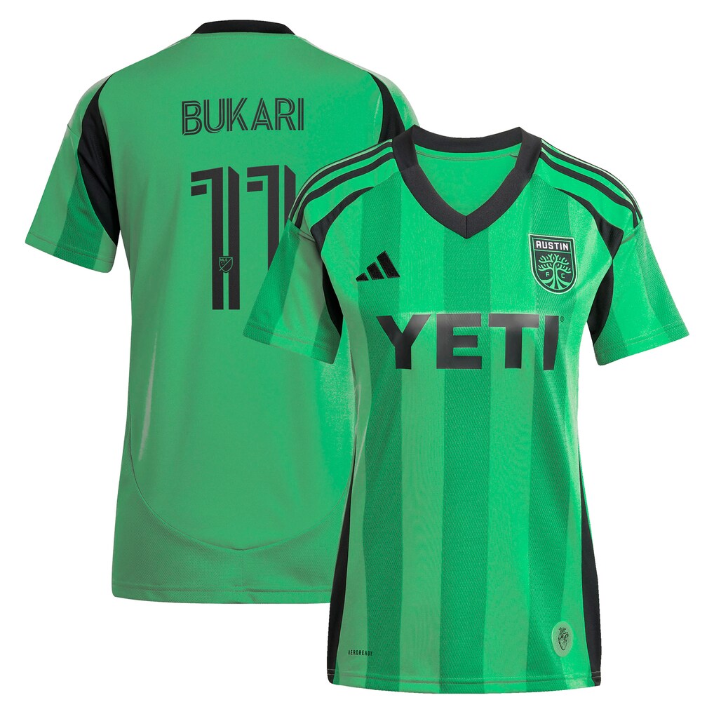 Osman Bukari Austin FC adidas Women's 2025 The Heartbeat Kit Player Jersey - Green