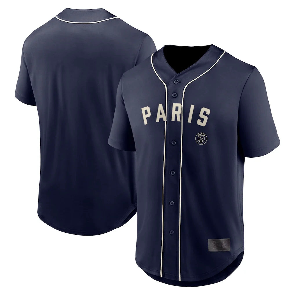 Paris Saint-Germain Oversized Baseball Jersey - Navy