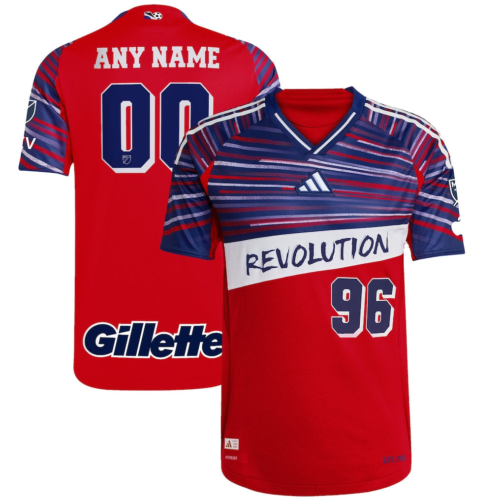 New England Revolution 2025 Third Custom Jersey - Red