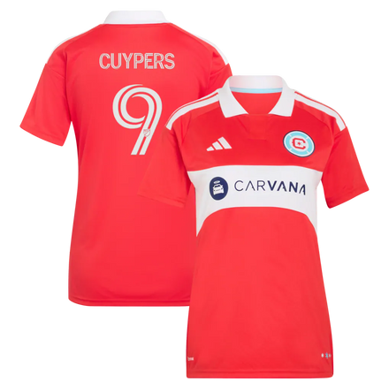 Hugo Cuypers Chicago Fire adidas Women's 2026 Forever Red Jersey - Red