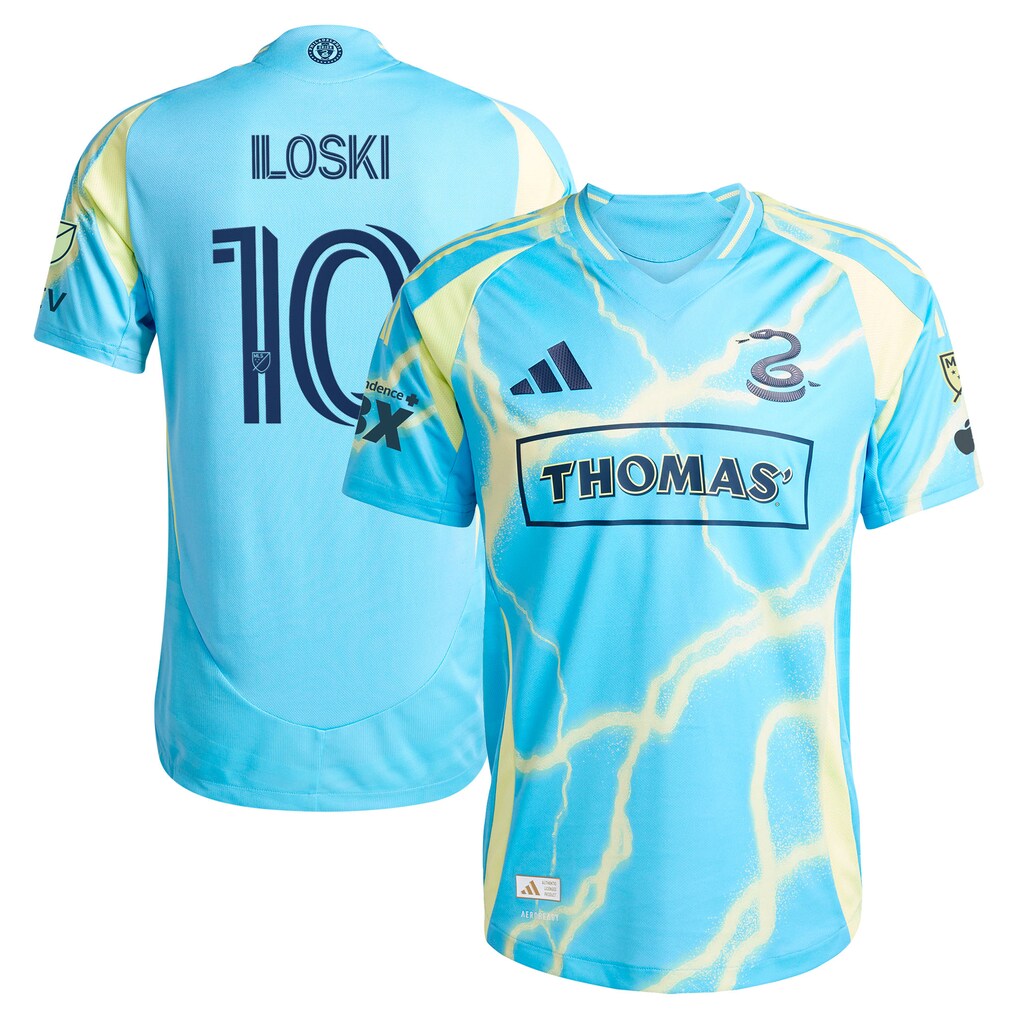 Milan Iloski Philadelphia Union 2025 The Voltage Kit On-Field – Blue