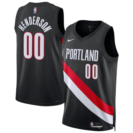Scoot Henderson Portland Trail Blazers Unisex - Icon Edition - Black
