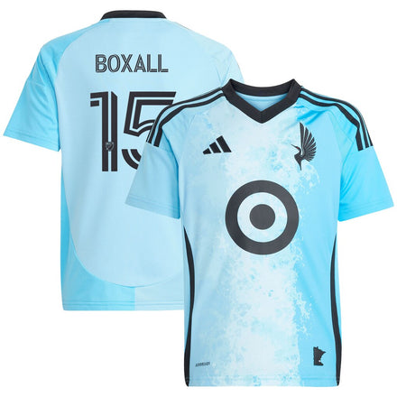 Michael Boxall Minnesota United FC adidas Youth 2025 CONVERGENCE Jersey - Blue