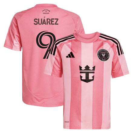 Luis Suárez Inter Miami CF adidas Youth 2025 Euforia Player Jersey - Light Pink