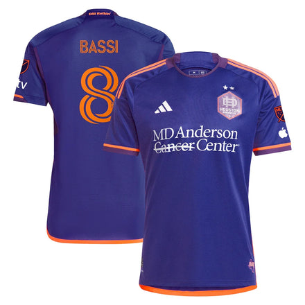 Amine Bassi Houston Dynamo FC 2024 Still Holdin' Player Jersey – Purple