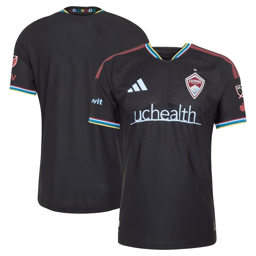 Colorado Rapids 2026 Colorful Colorado On-Field Patch Jersey - Black