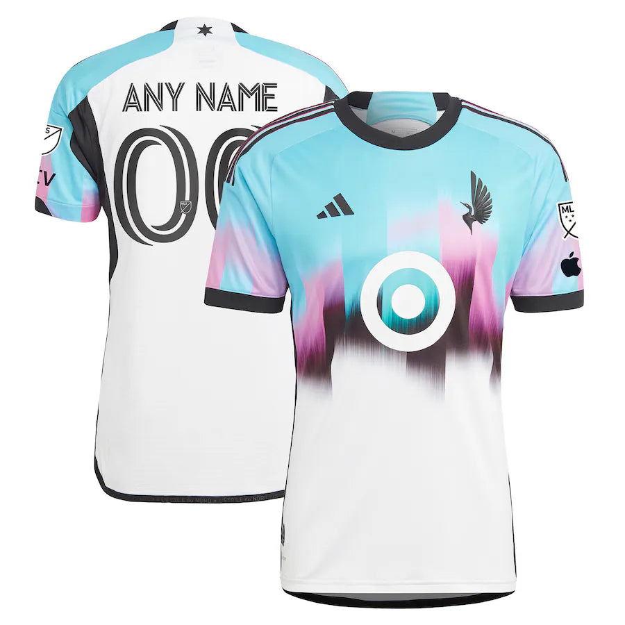 Minnesota United FC 2023 The Northern Lights Kit Custom Jersey - White