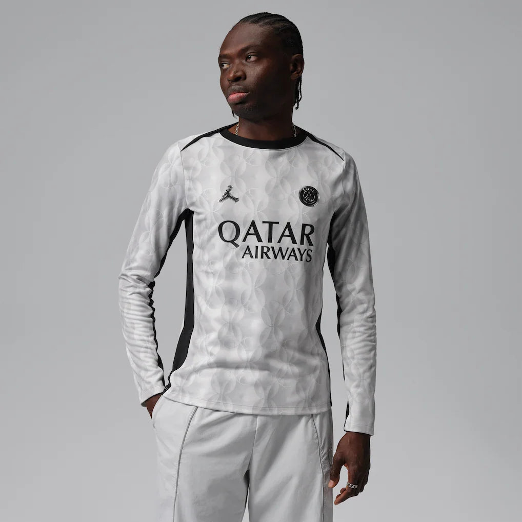 Paris Saint-Germain Men's Long Sleeve Pre-Match Dri-FIT Top - Black