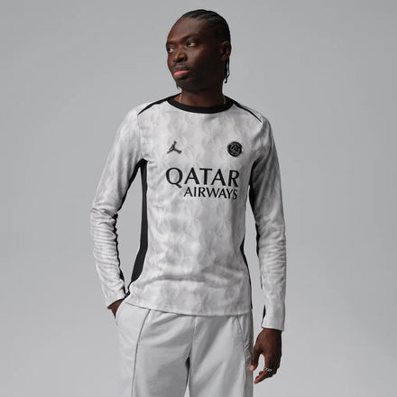 Paris Saint-Germain Men's Long Sleeve Pre-Match Dri-FIT Top - Black