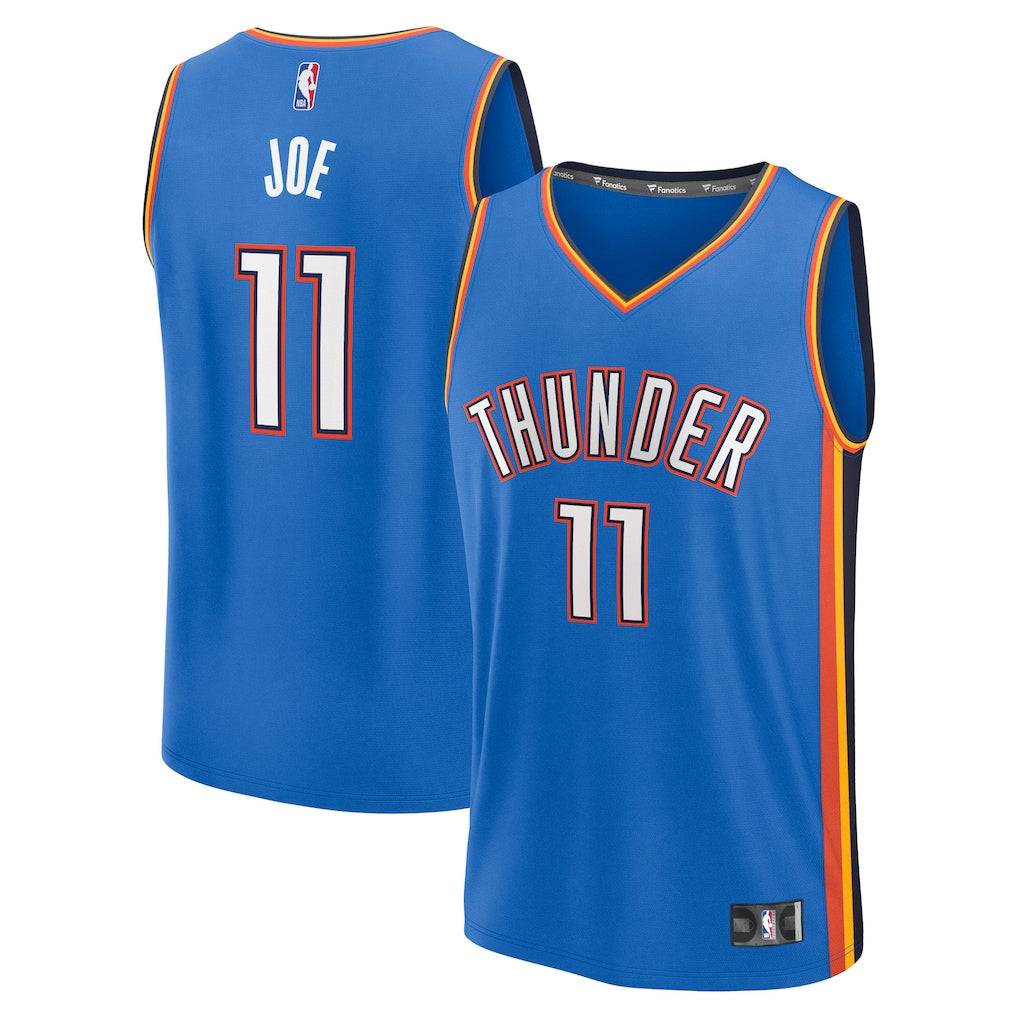 Isaiah Joe Oklahoma City Thunder Fanatics Fast Break Player Jersey - Icon Edition - Blue
