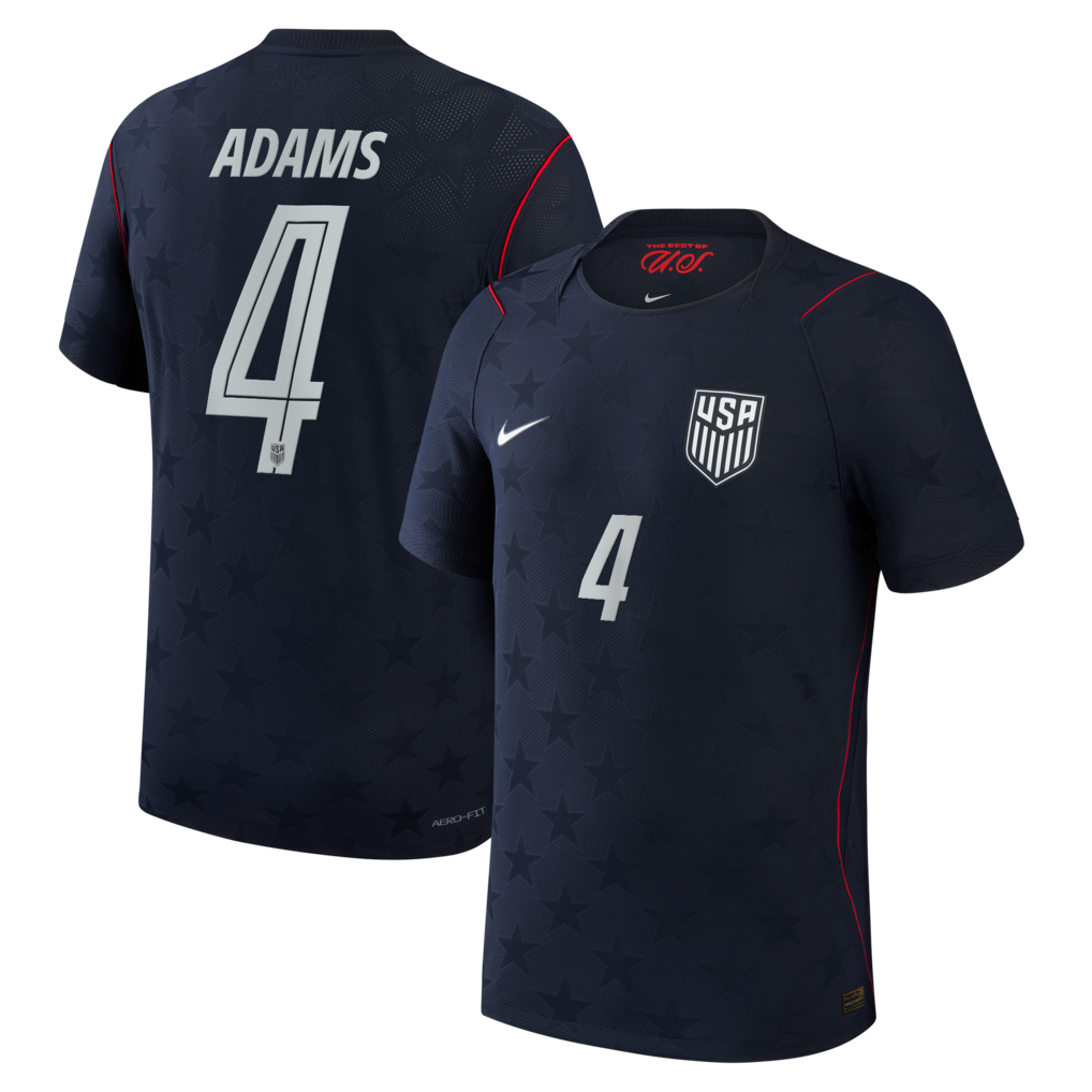Tyler Adams USMNT 2026 Away Match - Blue