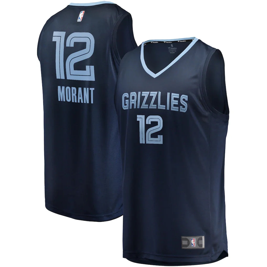 Ja Morant Memphis Grizzlies Big & Tall Player Jersey - Navy - Icon Edition