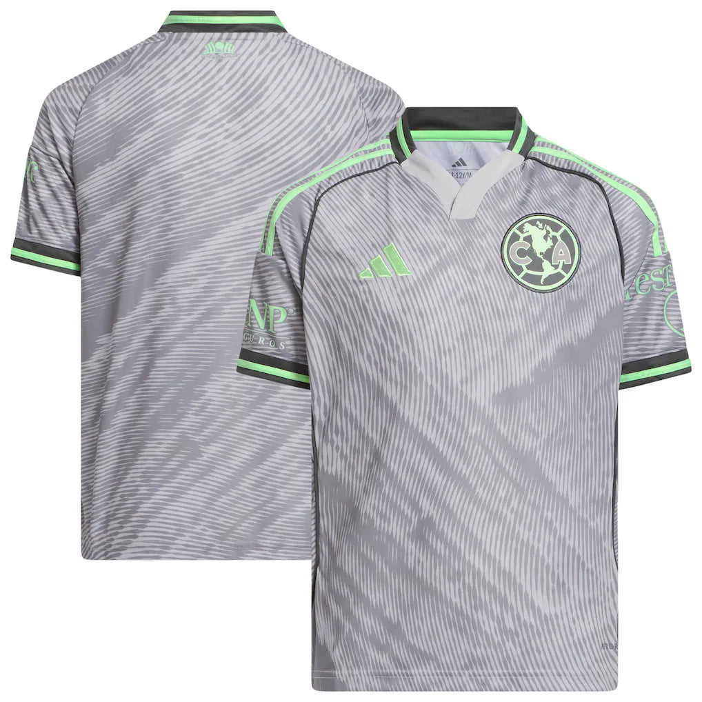 Club America adidas Youth 2025 Third Jersey - Gray