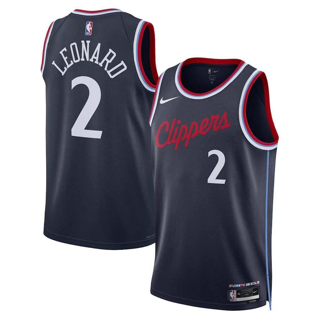 Kawhi Leonard LA Clippers Unisex 2024/25 - Navy - Icon Edition