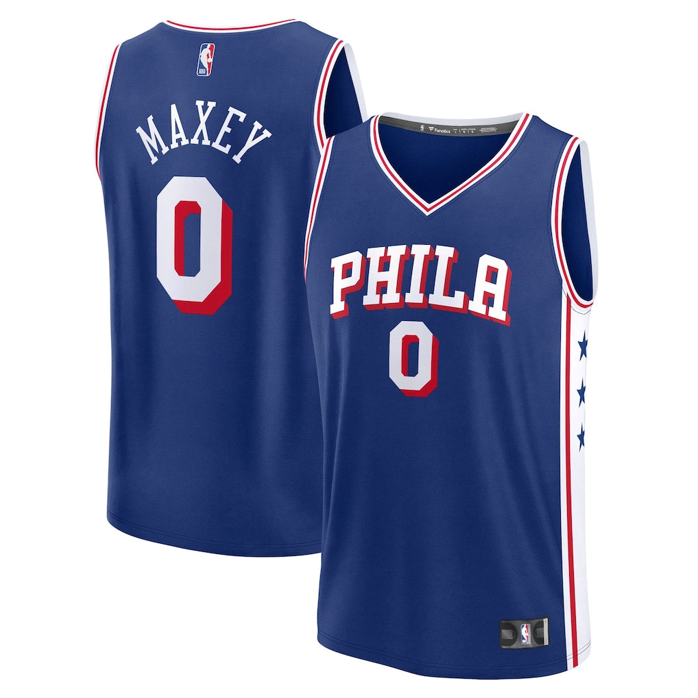 Tyrese Maxey Philadelphia 76ers Big & Tall Jersey - Icon Edition - Royal