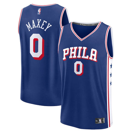 Tyrese Maxey Philadelphia 76ers Big & Tall Jersey - Icon Edition - Royal