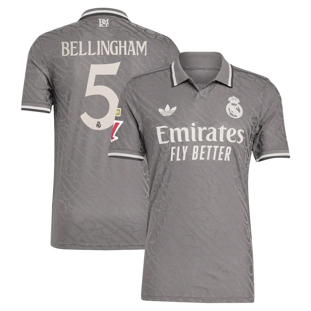 Jude Bellingham Real Madrid 2024/25 Third Player Jersey - Charcoal