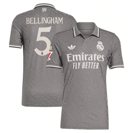 Jude Bellingham Real Madrid 2024/25 Third Player Jersey - Charcoal