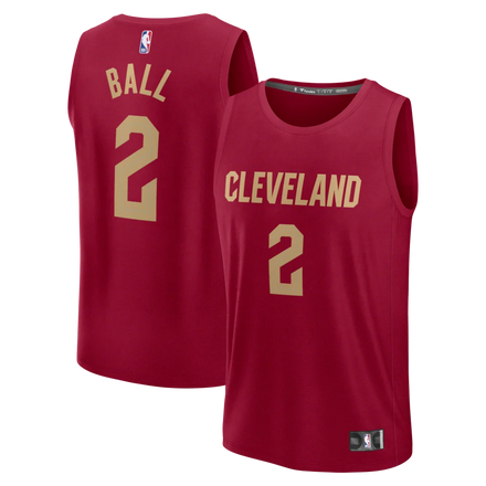 Lonzo Ball Cleveland Cavaliers Fanatics Fast Break Jersey - Wine - Icon Edition