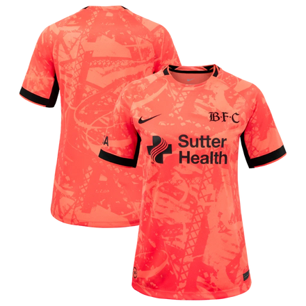 Bay FC Nike Women's 2026 Third Stadium Jersey - Red