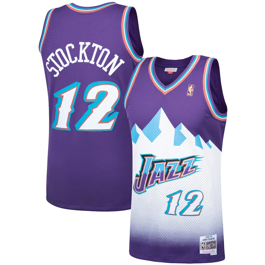 John Stockton Utah Jazz Hardwood Classics - Purple