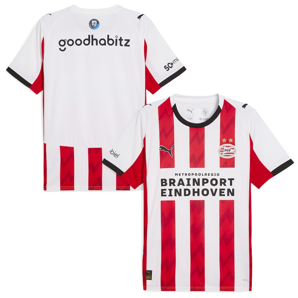 PSV Eindhoven Puma 2025/26 Home Jersey - White