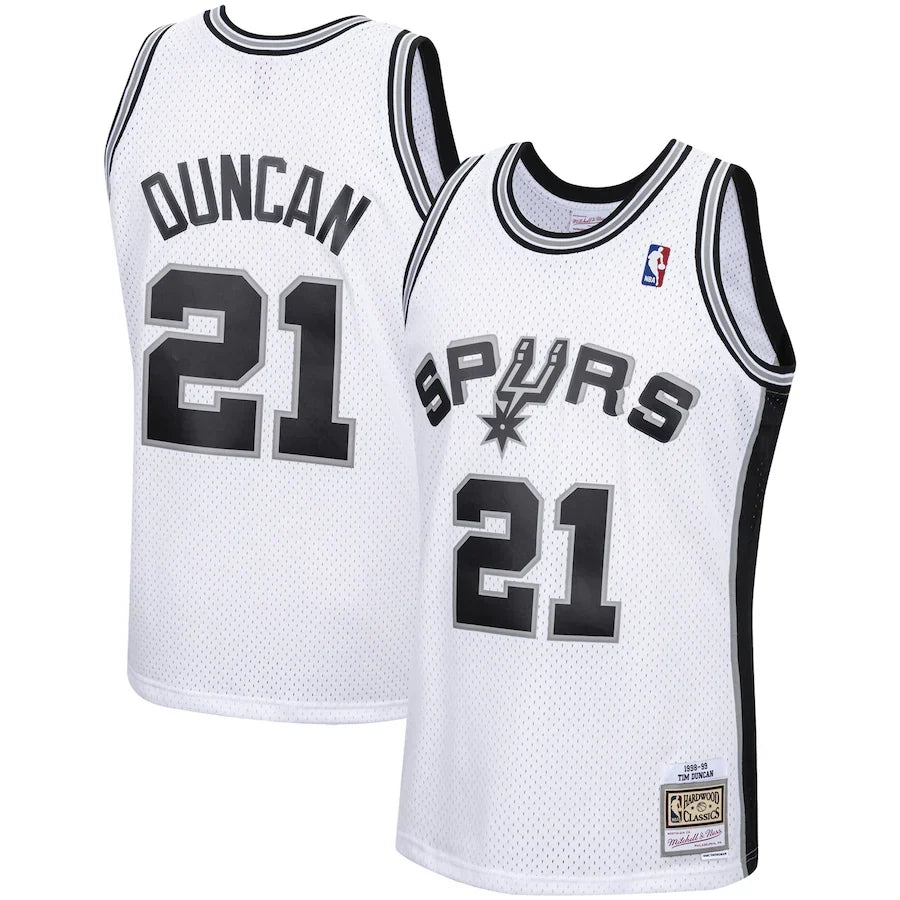 Tim Duncan San Antonio Spurs 1998/99 Hardwood Classics - White