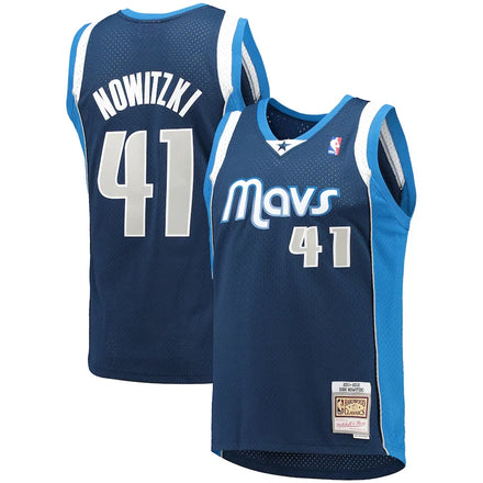 Dirk Nowitzki Dallas Mavericks 2011/12 Hardwood Classics - Navy