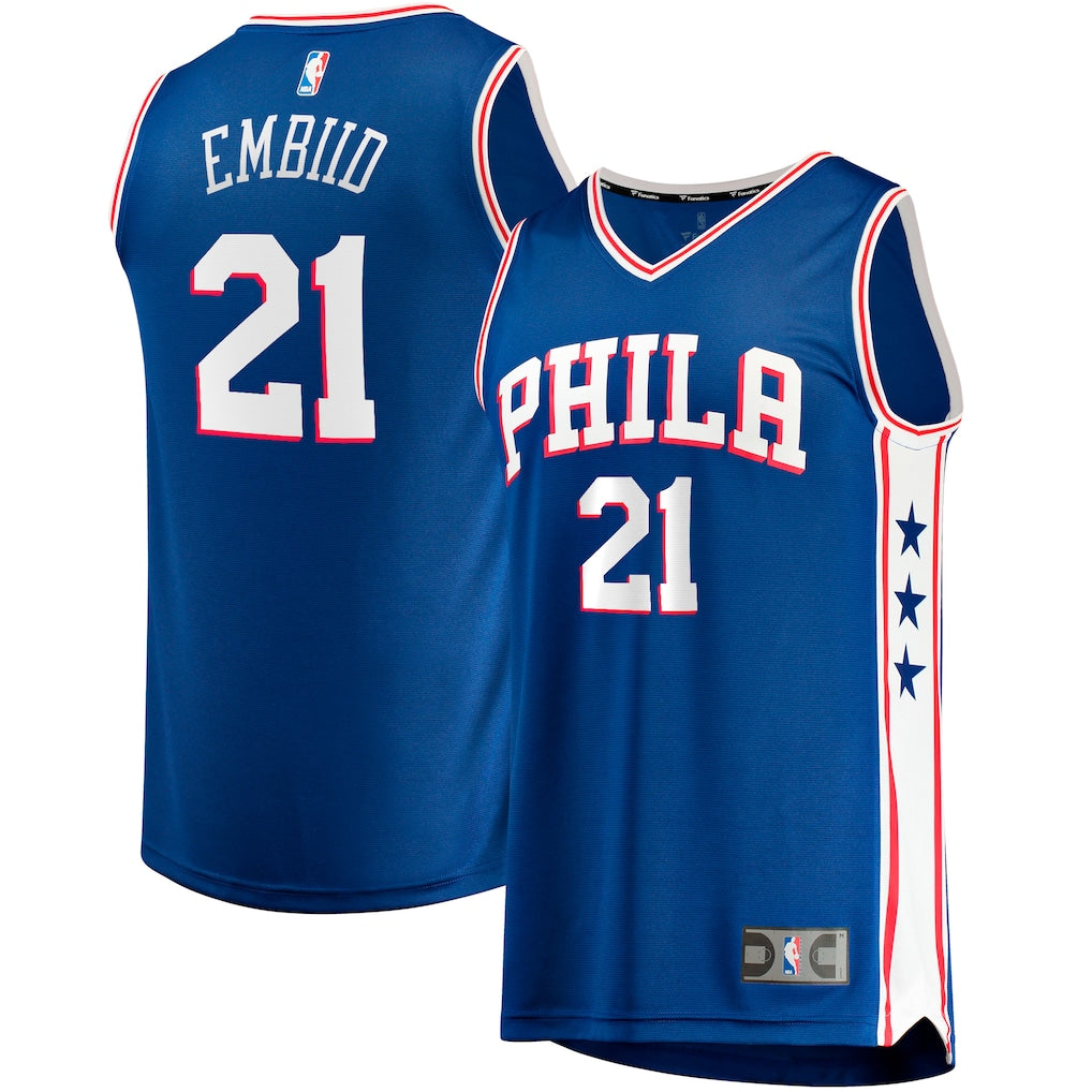 Joel Embiid Philadelphia 76ers Big & Tall Player Jersey - Royal - Icon Edition