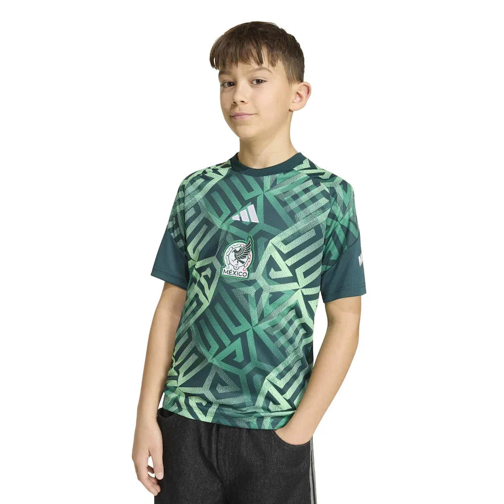 Mexico National Team Youth 2026 Pre-Match Top - Green