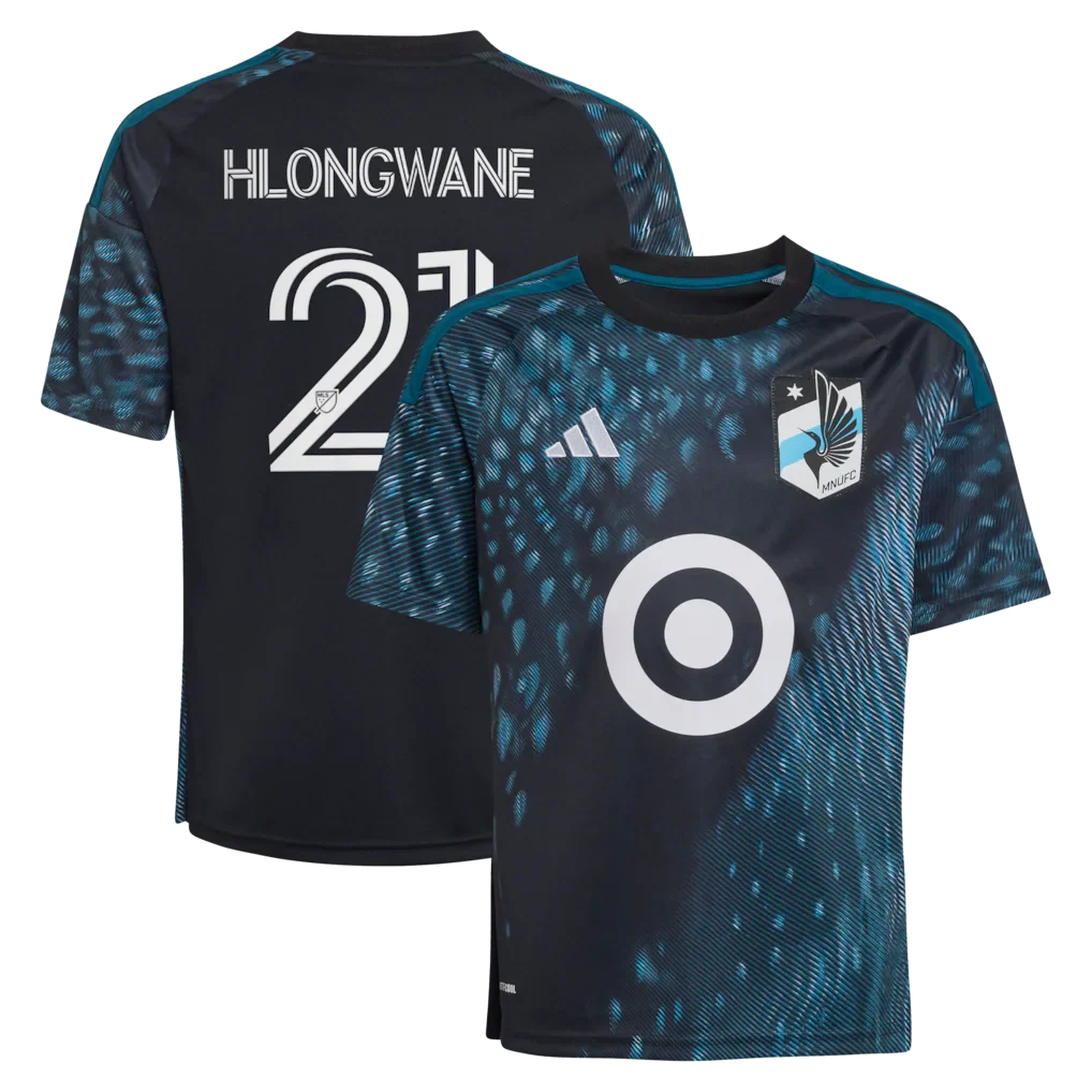 Bongokuhle Hlongwane Minnesota United FC adidas Youth 2026 The Decade Kit Jersey - Black