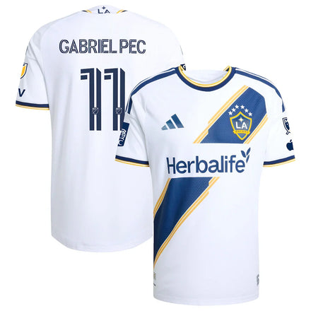 Gabriel Pec LA Galaxy 2026 The VeloCITY Kit On-Field Patch Jersey - White
