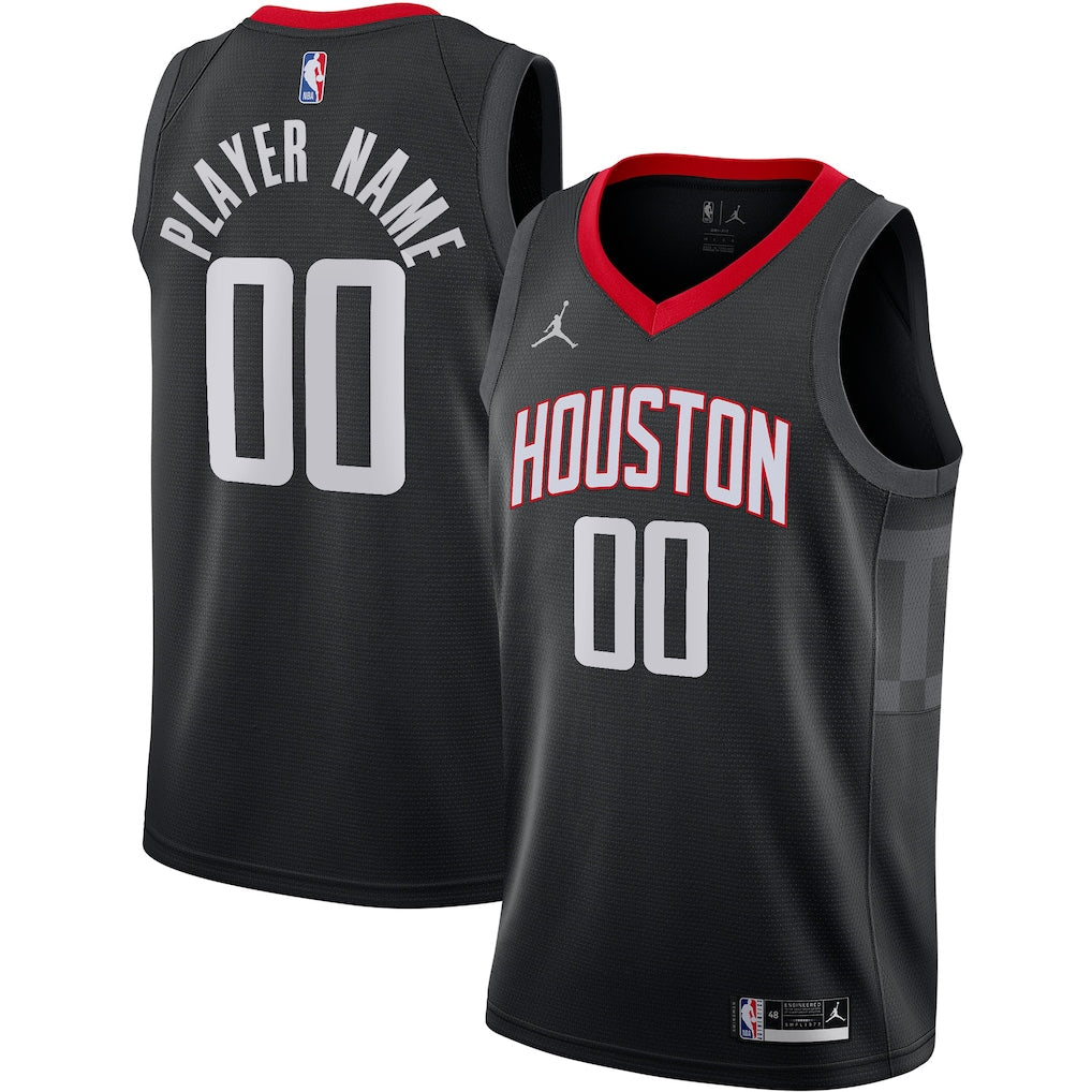 Houston Rockets Swingman Custom Jersey - Statement Edition - Black