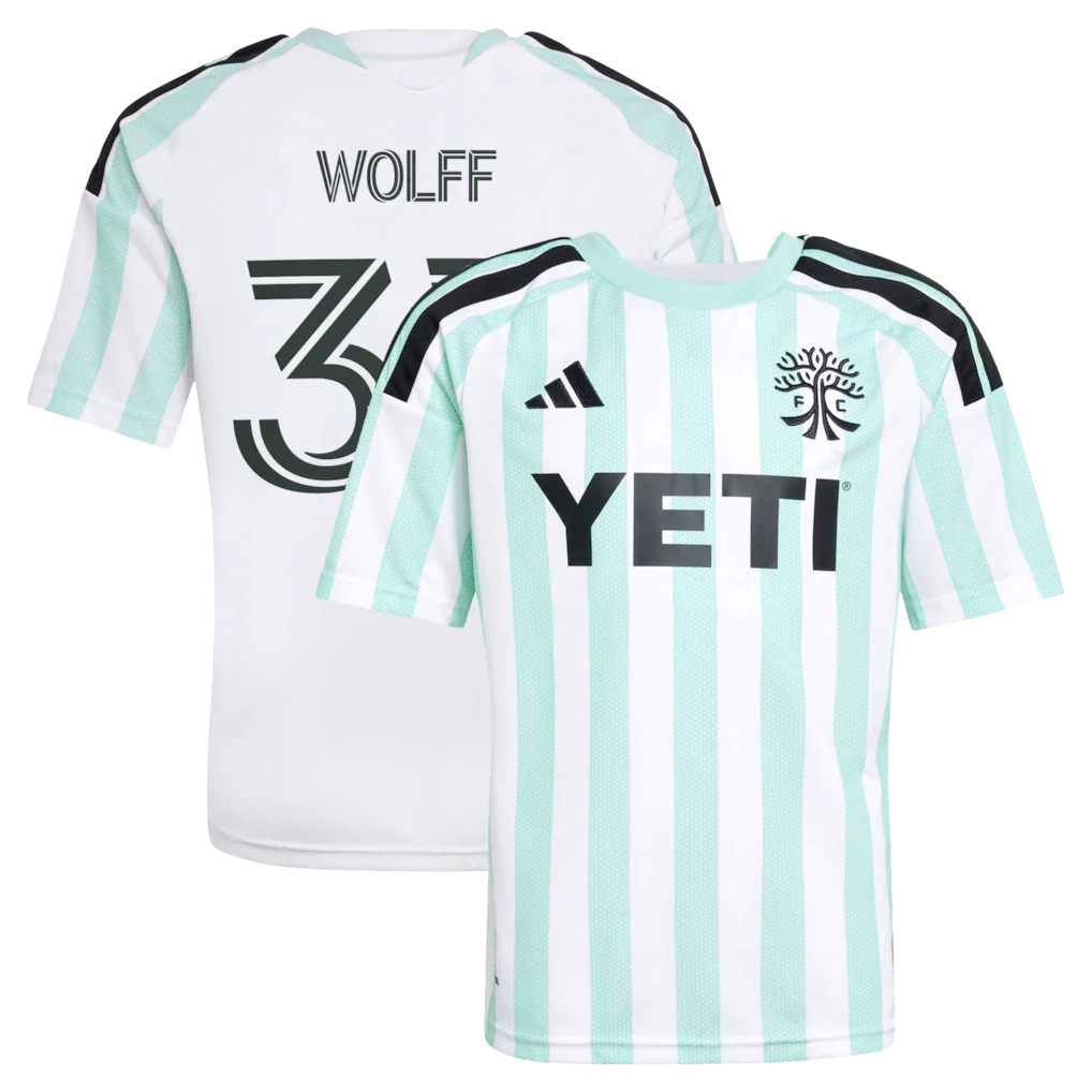 Owen Wolff Austin FC adidas Youth 2026 The Rooted Kit Jersey - White