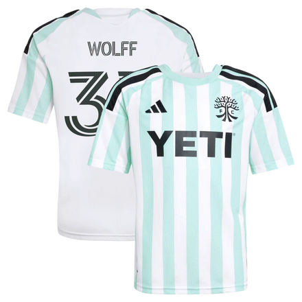 Owen Wolff Austin FC adidas Youth 2026 The Rooted Kit Jersey - White