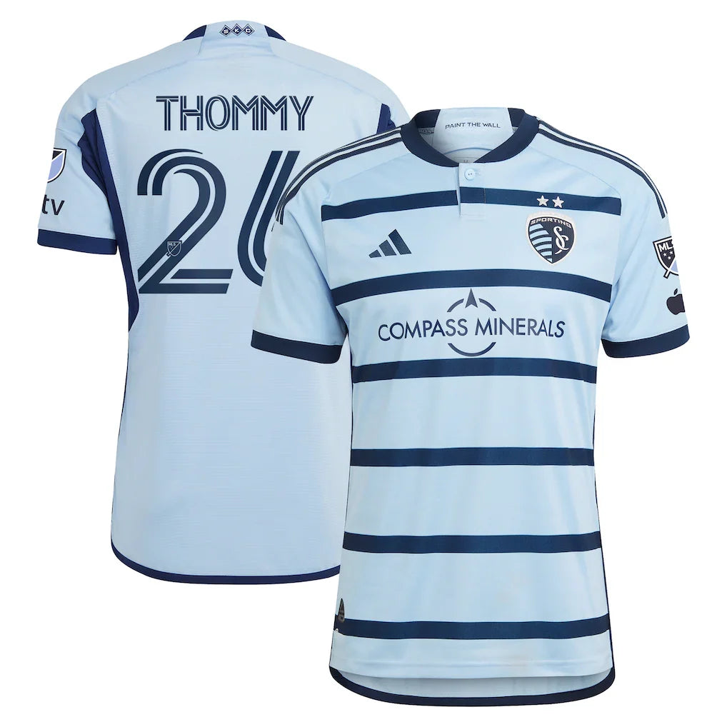 Erik Thommy Sporting Kansas City 2024 Hoops 4.0 Player Jersey – Light Blue
