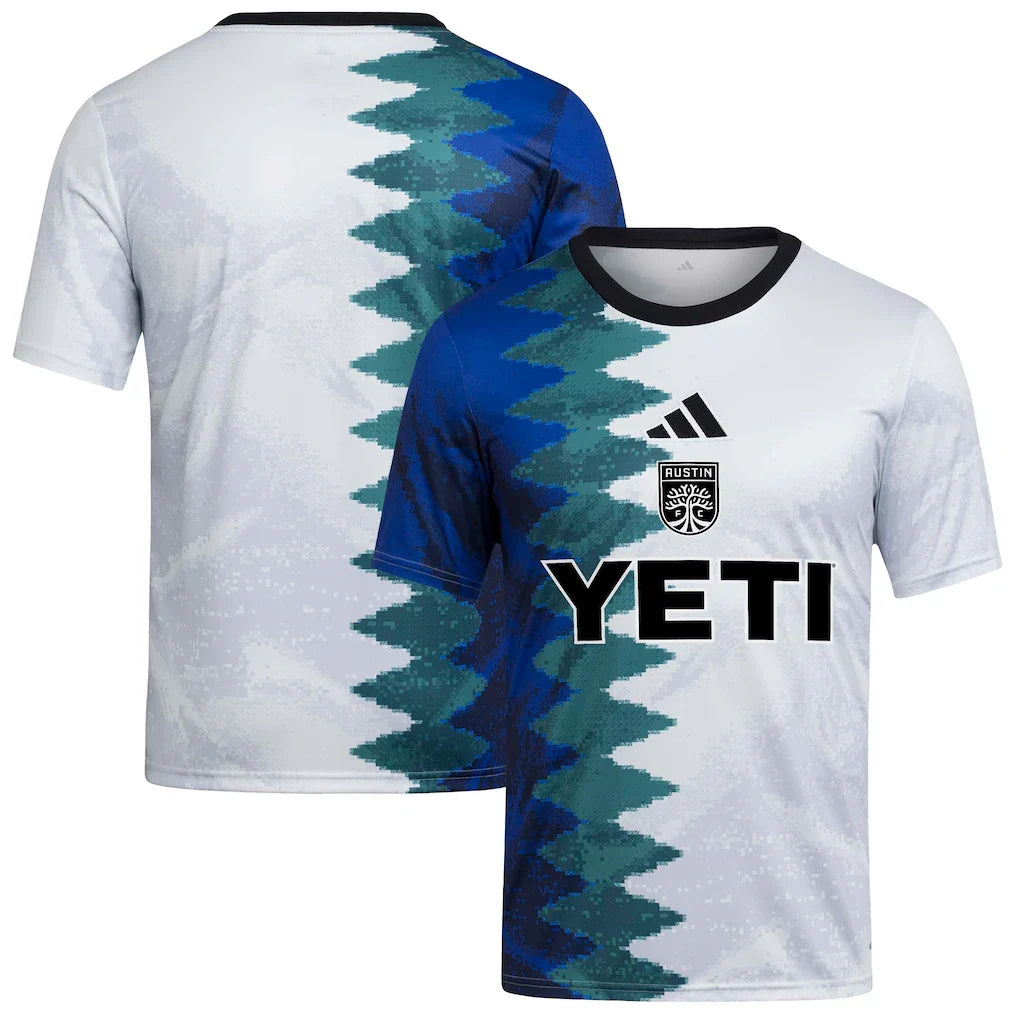Austin FC Youth 2025 Gaming AEROREADY Pre-Match Top - White