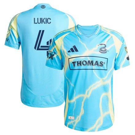 Jovan Lukić Philadelphia Union 2025 The Voltage Kit On-Field – Blue
