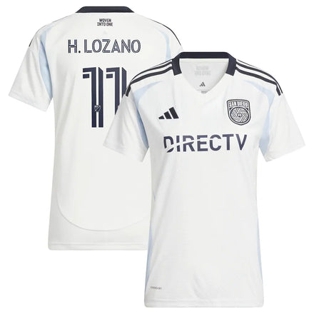 Hirving Lozano adidas Women's 2025 Woven Into One Player Jersey - White