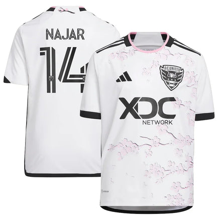 Andy Najar D.C. United adidas Youth 2023 The Cherry Blossom Kit Player Jersey - White