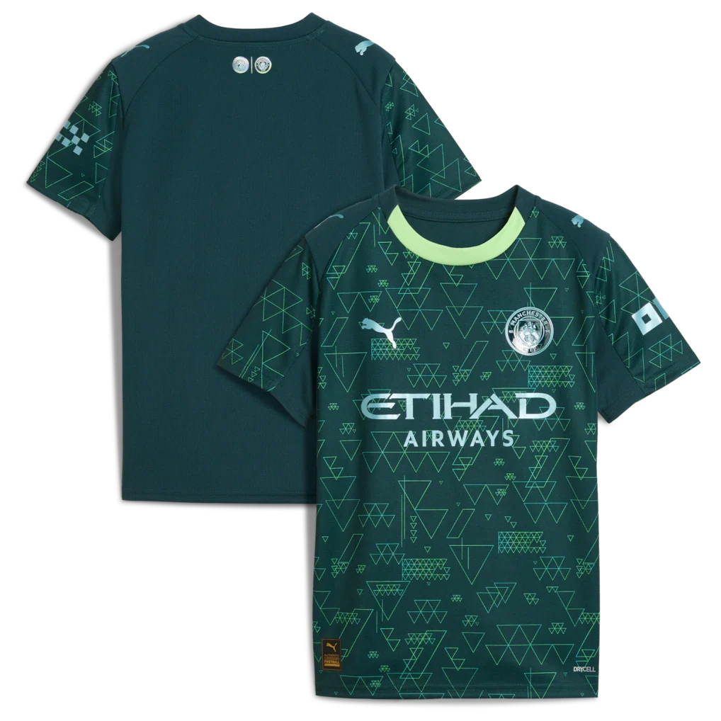 Manchester City x EA SPORTS FC Youth 2025/26 Fourth Jersey - Green