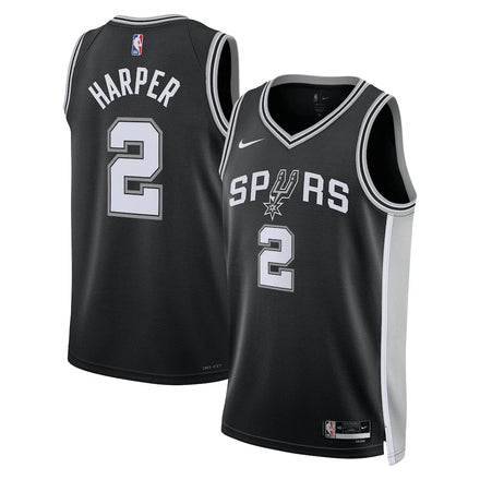 Dylan Harper San Antonio Spurs Unisex 2025 NBA Draft First Round Pick - Icon Edition - Black