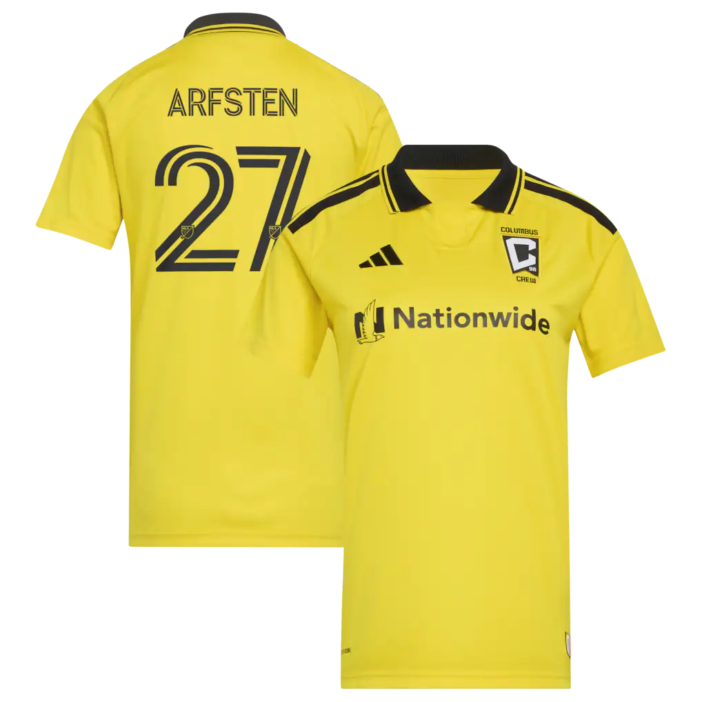 Maximilian Arfsten Columbus Crew adidas Women's 2026 The Crafted for Excellence Kit Jersey - Yellow