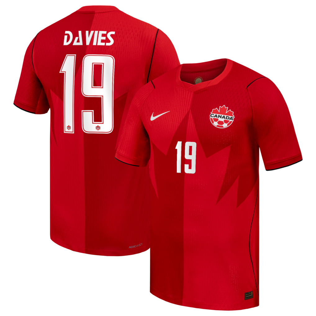 Alphonso Davies Canada Soccer 2026 Home Match - Red