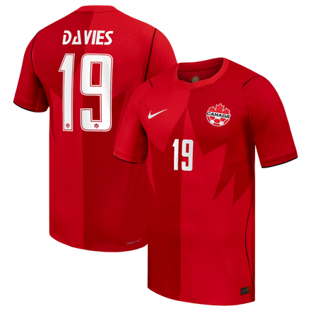 Alphonso Davies Canada Soccer 2026 Home Match - Red