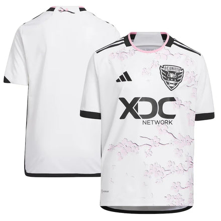 D.C. United adidas Youth 2023 The Cherry Blossom Kit Jersey - White