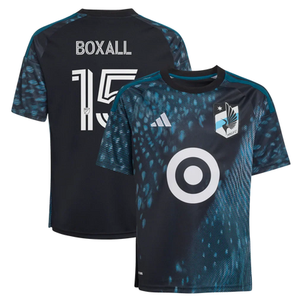 Michael Boxall Minnesota United FC adidas Youth 2026 The Decade Kit Jersey - Black
