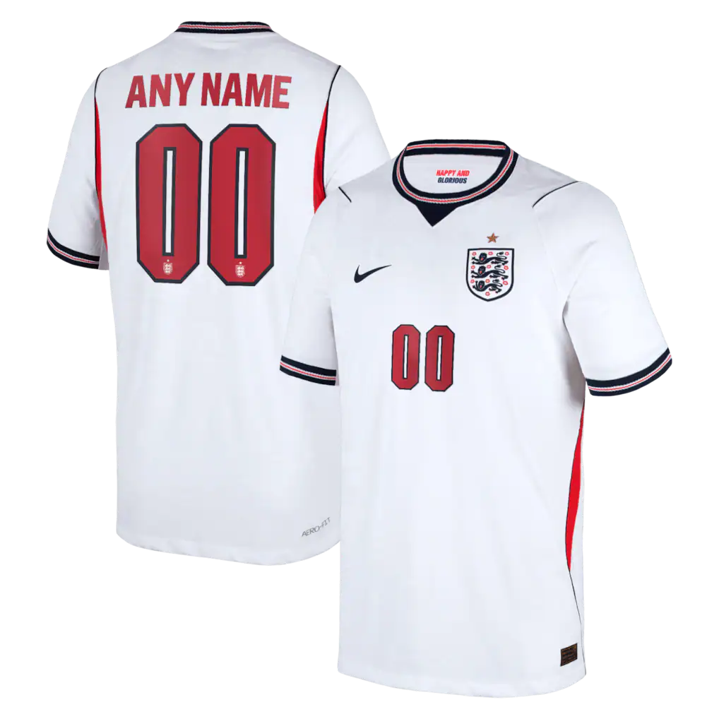 England National Team Youth 2026 Home Match Custom Jersey - White
