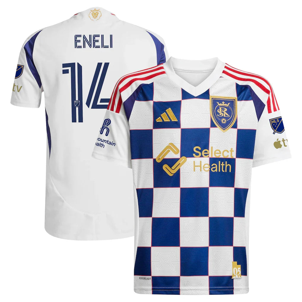 Emeka Eneli Real Salt Lake 2025 Grid City On-Field - White